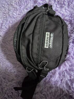 adidas Black Crossbody Crossbody Bag with Logo Patch